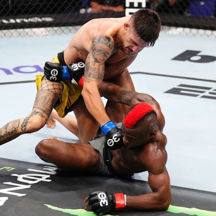 Joel Alvarez last defeated Marc Diakiese via D'Arce Choke, via UFC